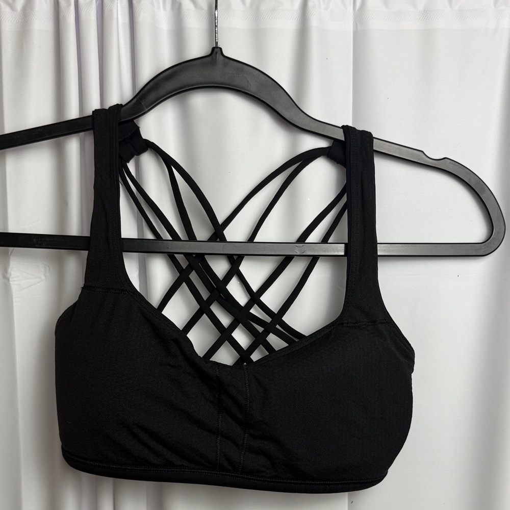 Lululemon Athletica Black Crisscross Sports Bra